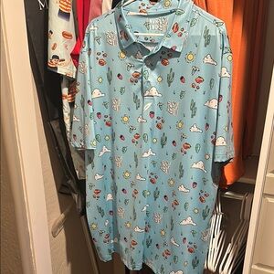 Universal Thread Men's Blue Graphic Shirt